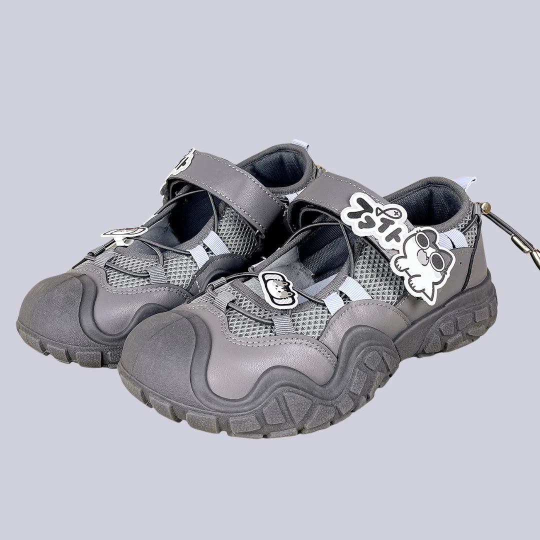 Anime Cat Mary Jane Chunky Sneakers - Women's