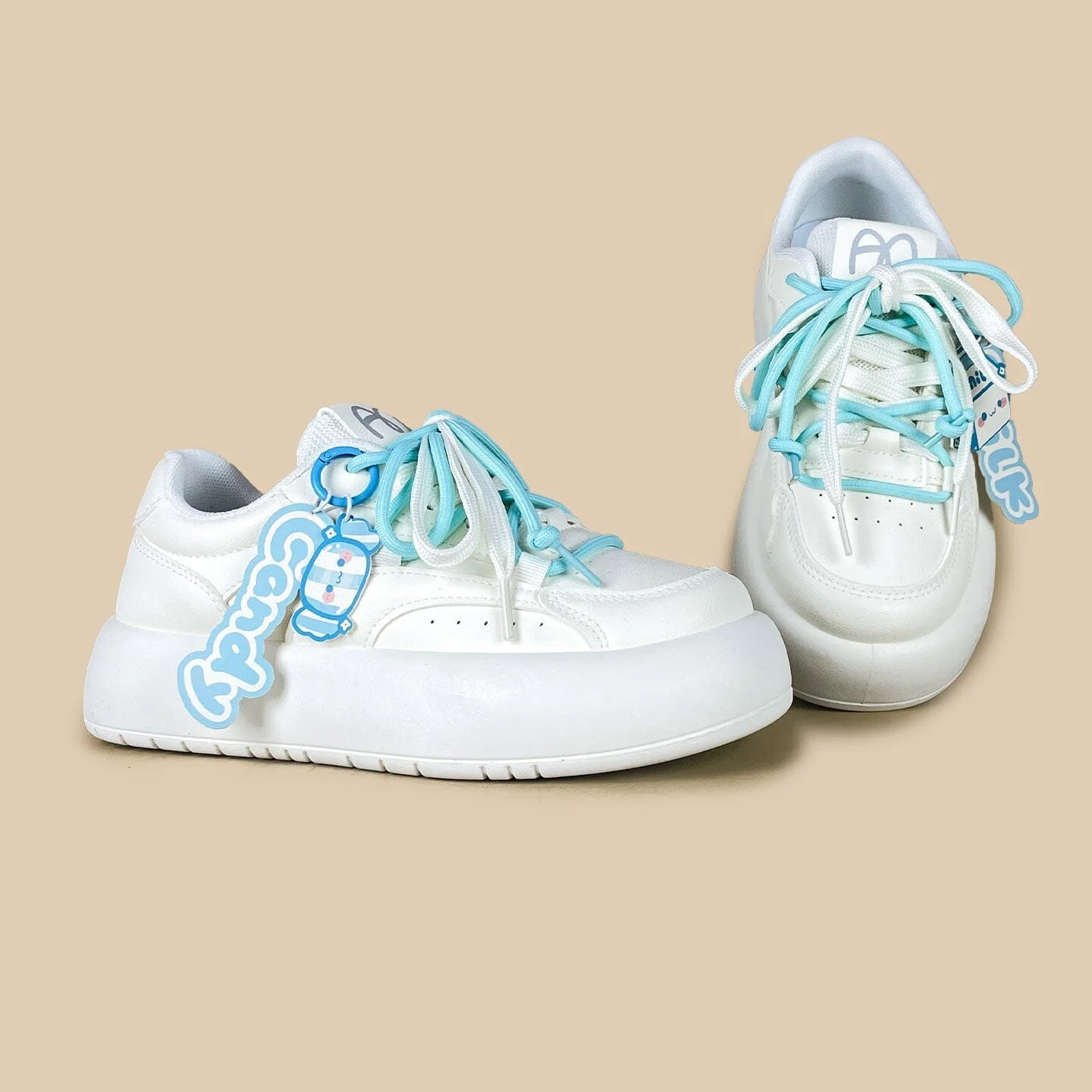 Baby Blue Milk Carton and Candy Chunky Casual Sneakers – Women's - Image 3