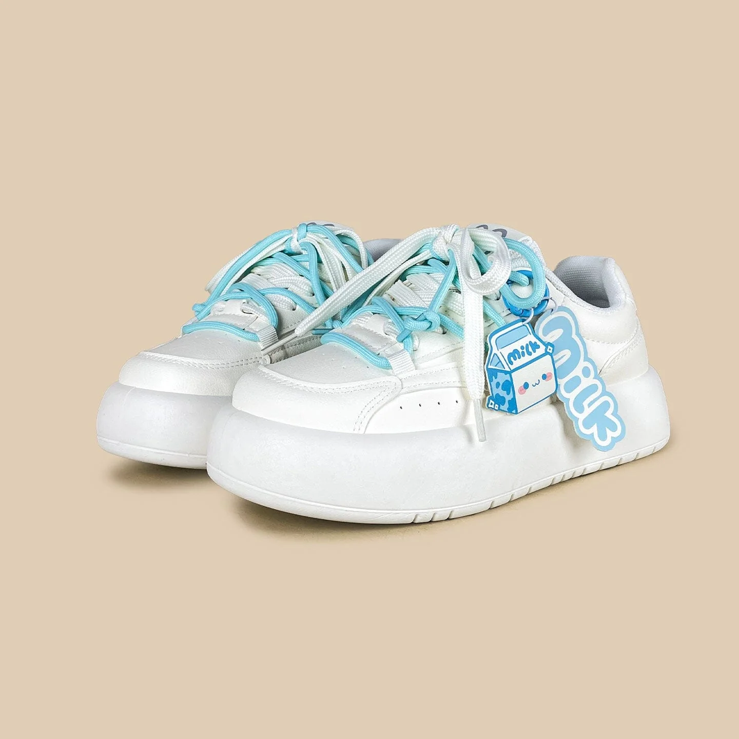 Baby Blue Milk Carton and Candy Chunky Casual Sneakers – Women's - Image 4