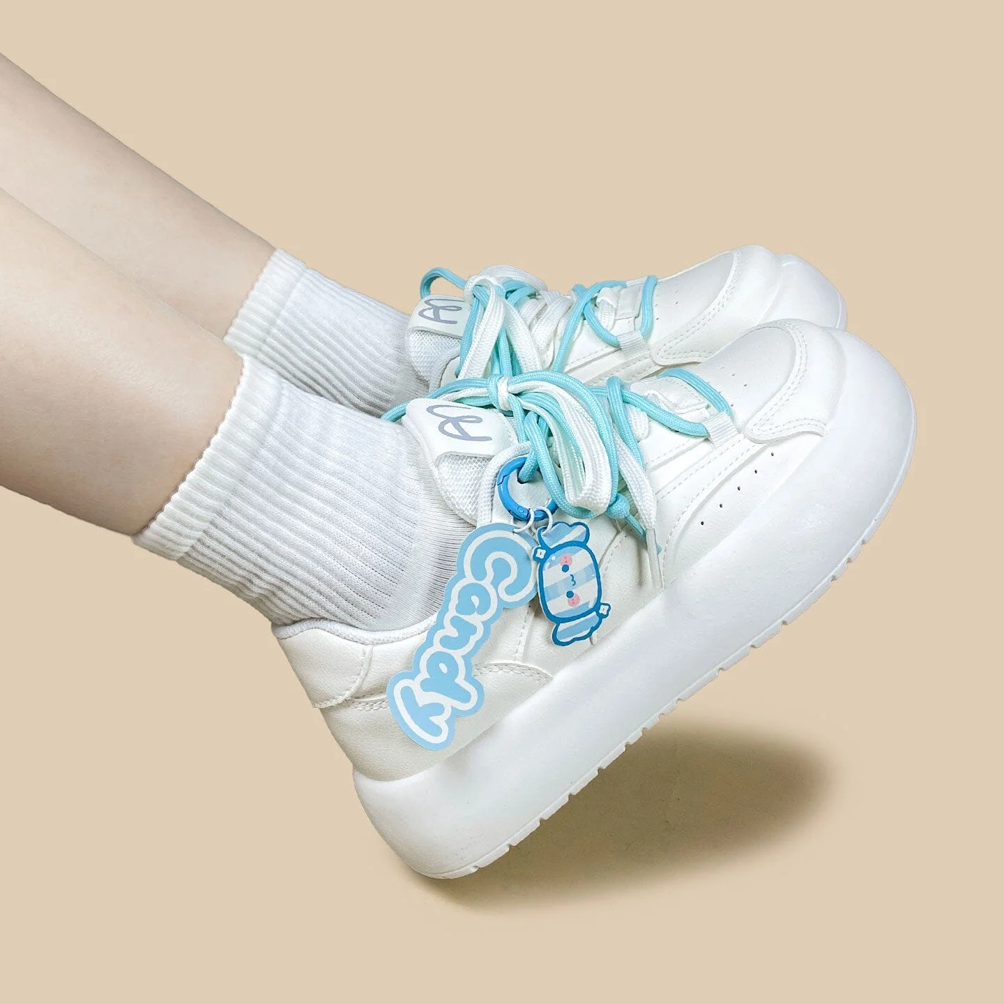 Baby Blue Milk Carton and Candy Chunky Casual Sneakers – Women's - Image 6