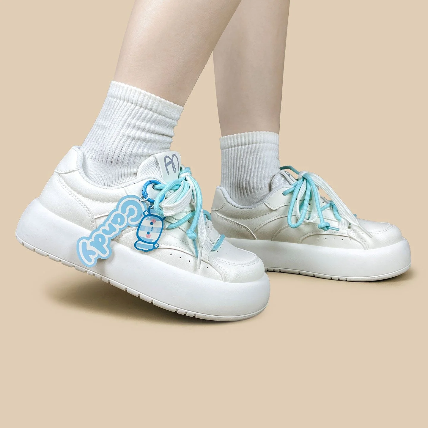 Baby Blue Milk Carton and Candy Chunky Casual Sneakers – Women's - Image 7