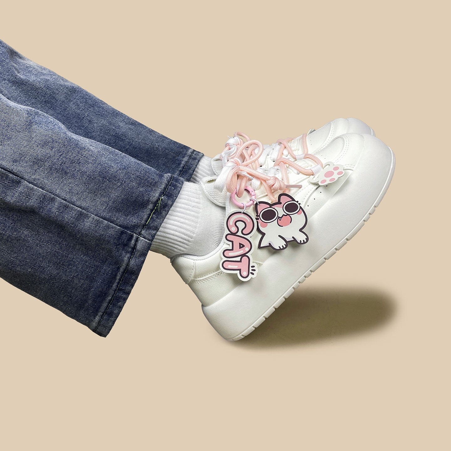 Blush Meow Chunky Casual Chunky Sneakers - Women's - Image 7