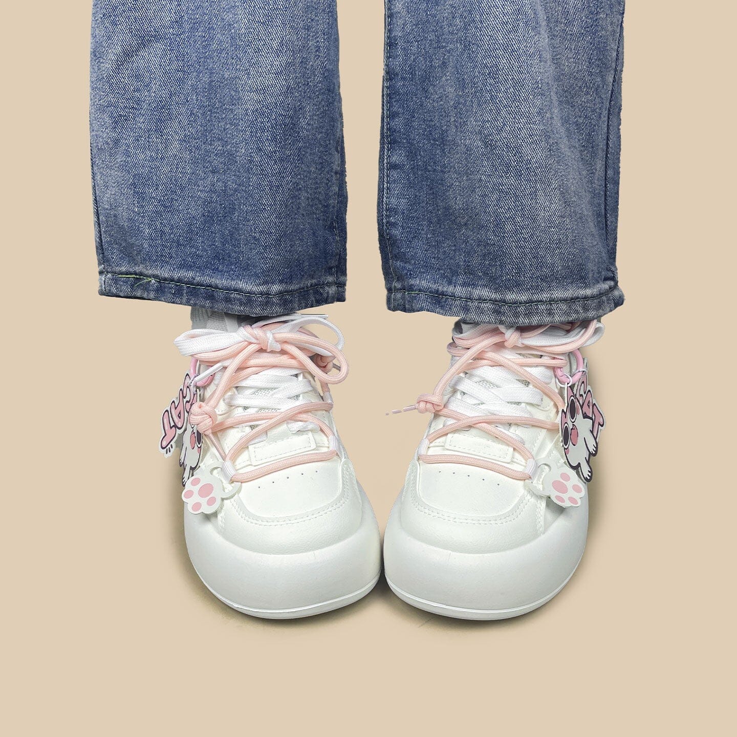 Blush Meow Chunky Casual Chunky Sneakers - Women's - Image 9