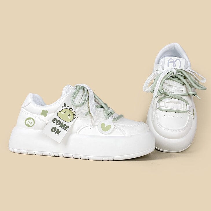 Cheerful Dinosaur Chunky Casual Sneakers – Women's - Image 4