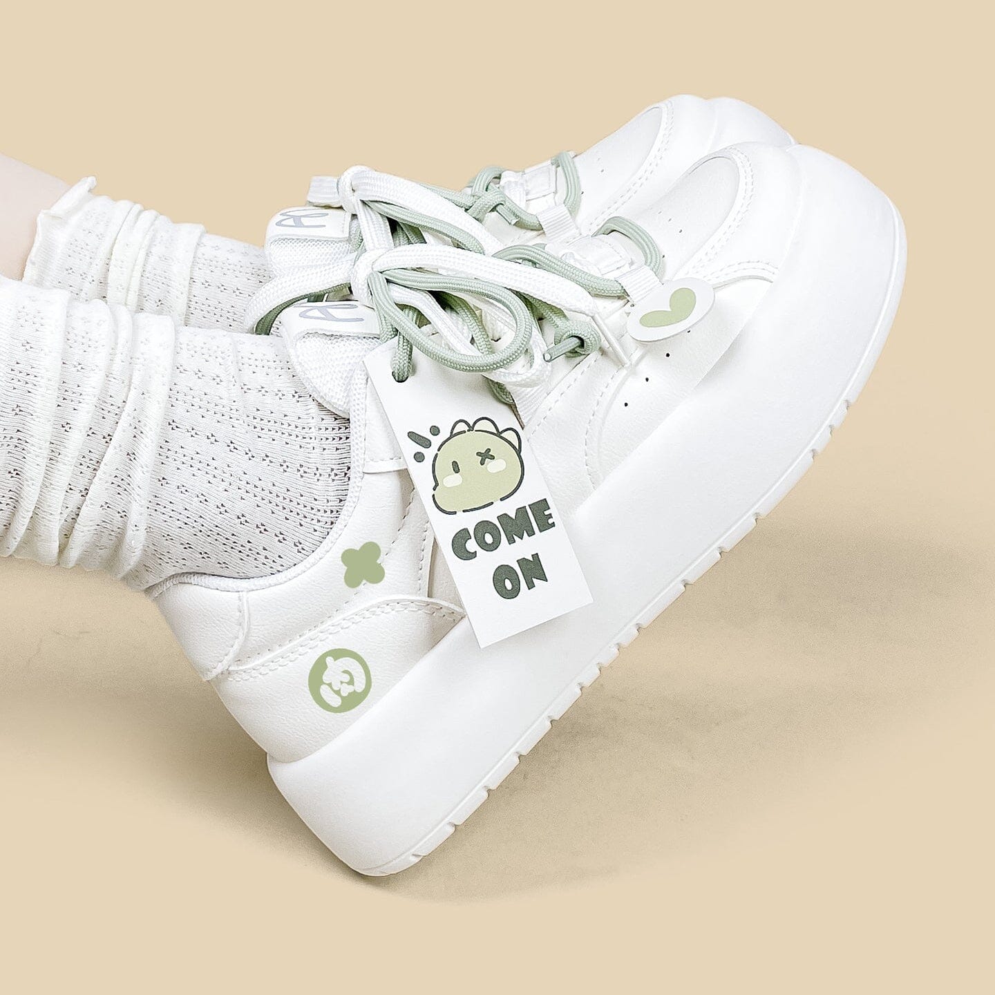 Cheerful Dinosaur Chunky Casual Sneakers – Women's - Image 6
