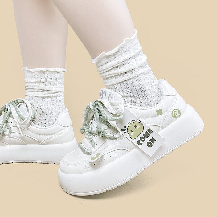 Cheerful Dinosaur Chunky Casual Sneakers – Women's - Image 9