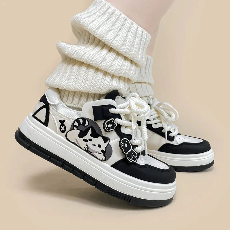 Chubby Cheeks Kitty Casual Sneakers - Unisex - Image 5