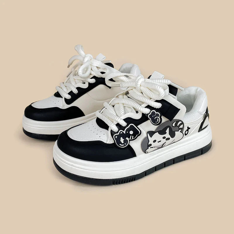 Chubby Cheeks Kitty Casual Sneakers - Unisex - Image 9