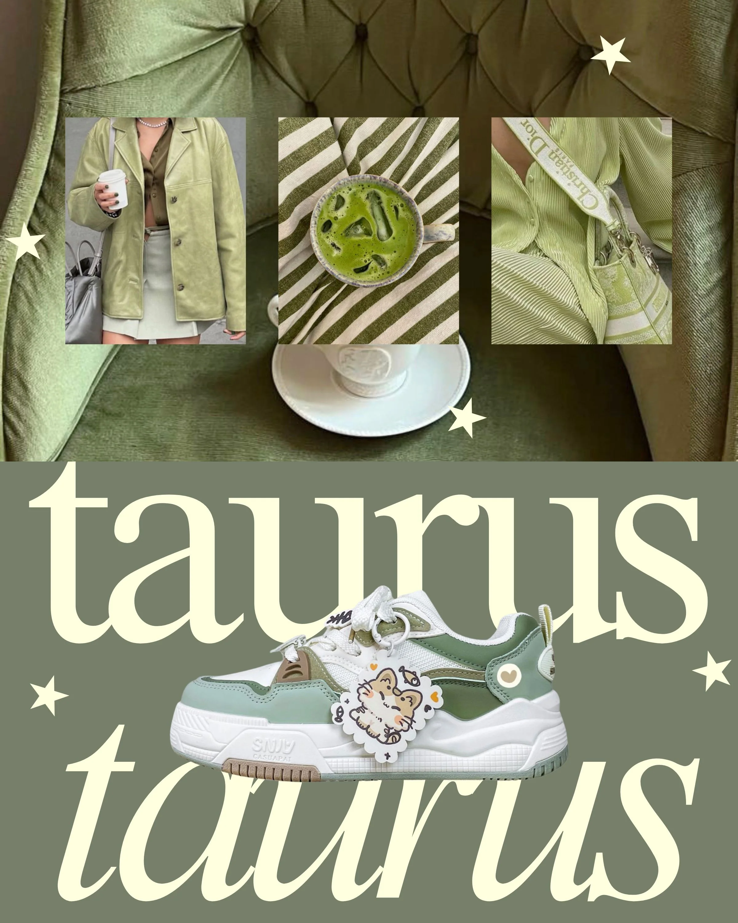 Chubby Neko Matcha Cat & Fish Charm Sneakers - Women's - Image 11