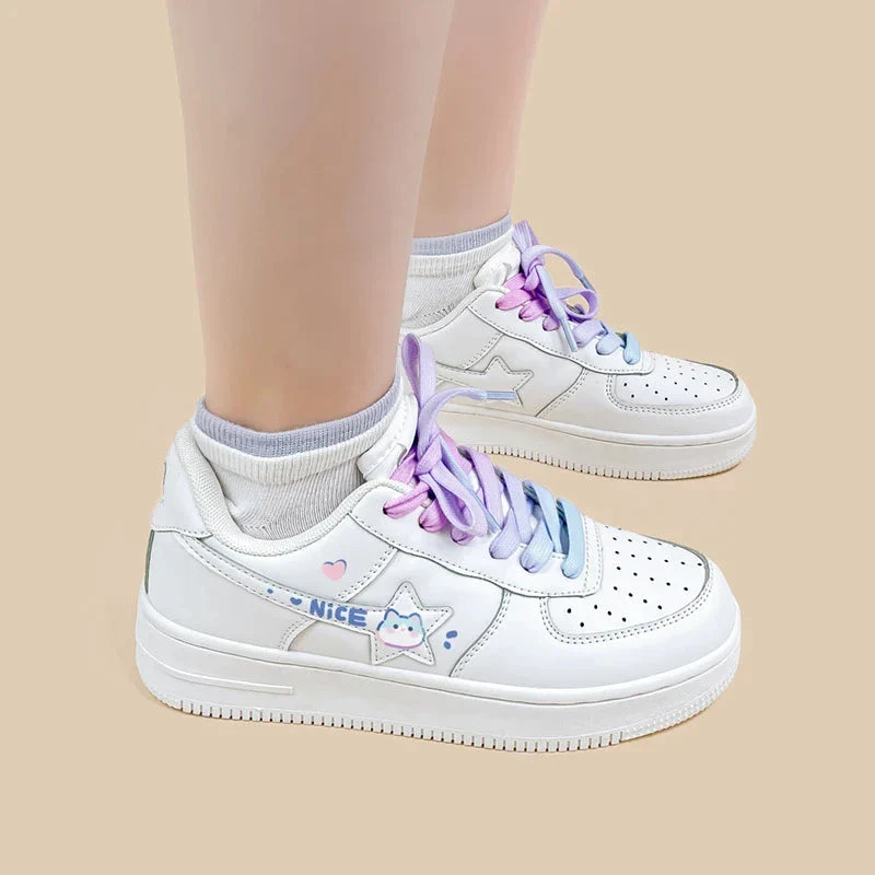 *CLEARANCE* Chubby Nice Bunny Casual White Shoes - Unisex - Image 3