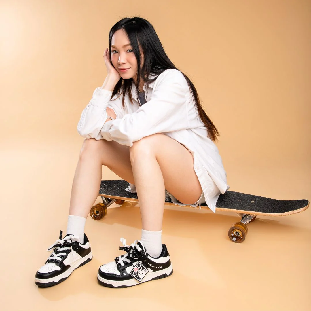 Kawaii Cat Chunky Black Shoes - Unisex - Image 6