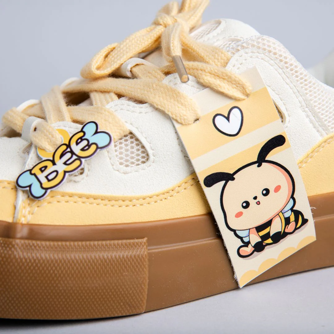 *CLEARANCE* Lovely Buzzley the Bumblebee Casual Colorblock Sneakers - Women's - Image 2