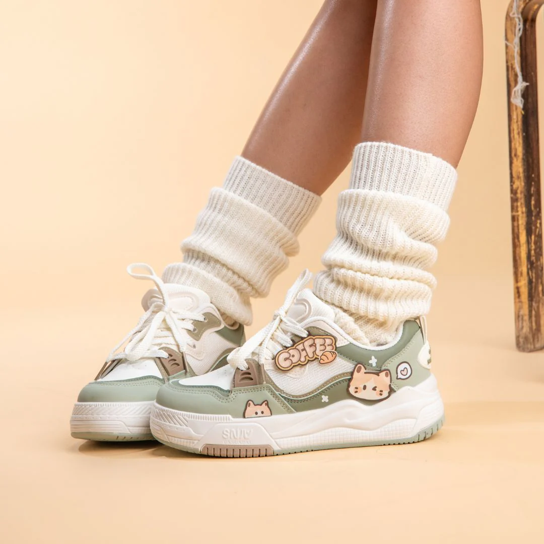 Matcha Mocha Kitty Cafe Green Shoes - Women's - Image 10