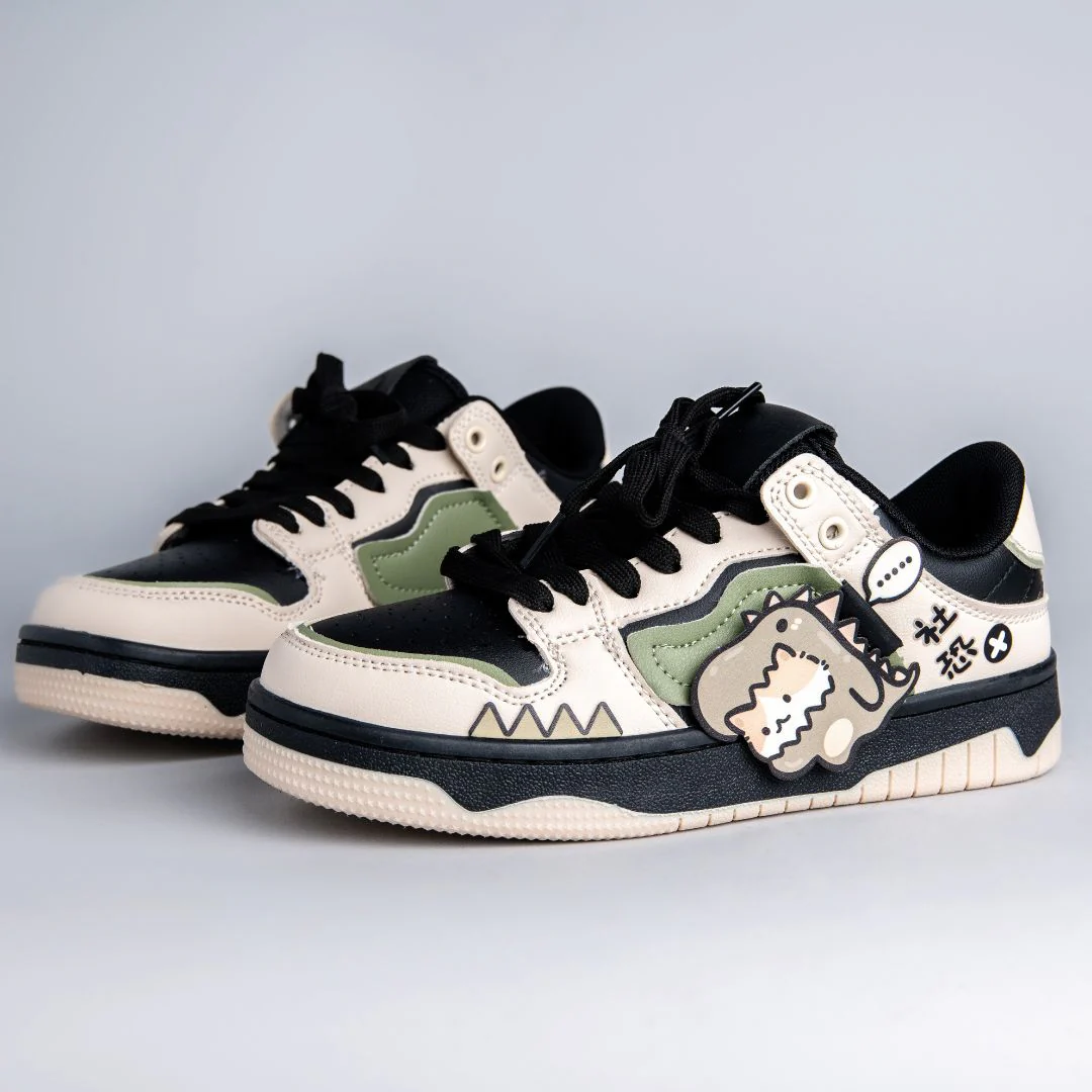 Super Shy Dino Cat Chunky Casual Sneakers - Unisex - Image 3