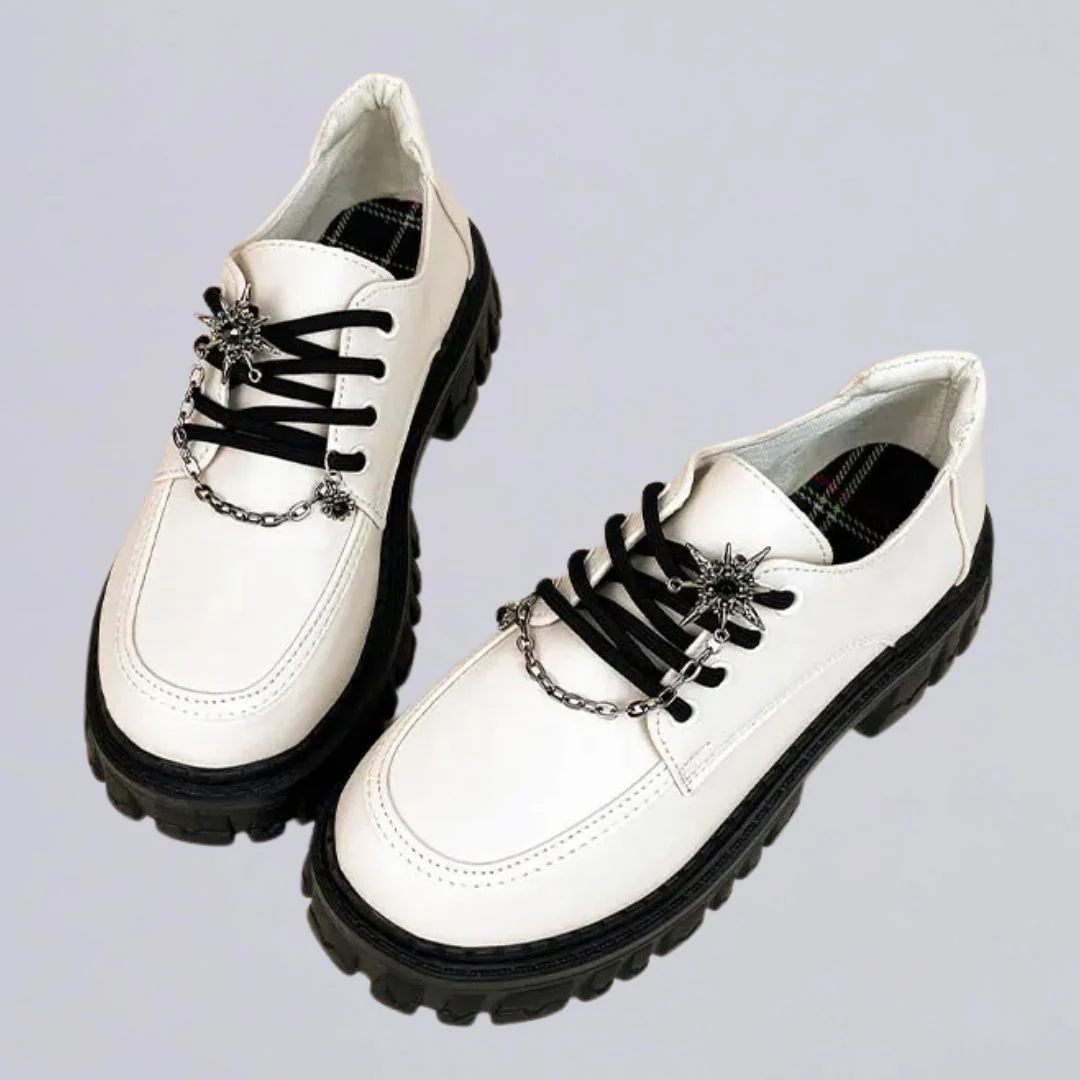 *CLEARANCE* Ultra Chunky Sole Compass Stars Classic Loafers - Women's