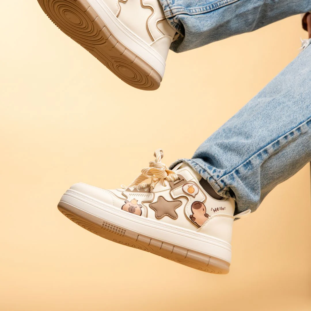 Ultra Friendly Capybara Chunky Mid Top Shoes - Women's - Image 5