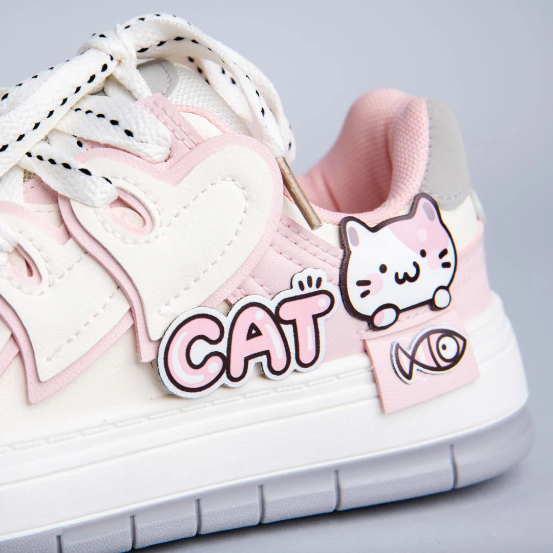 Ultra Hungry Kitty Cat Casual Chunky Shoes - Unisex - Image 2