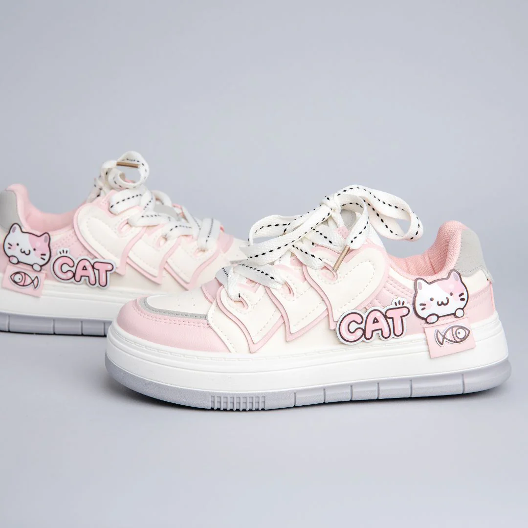 Ultra Hungry Kitty Cat Casual Chunky Shoes - Unisex - Image 3