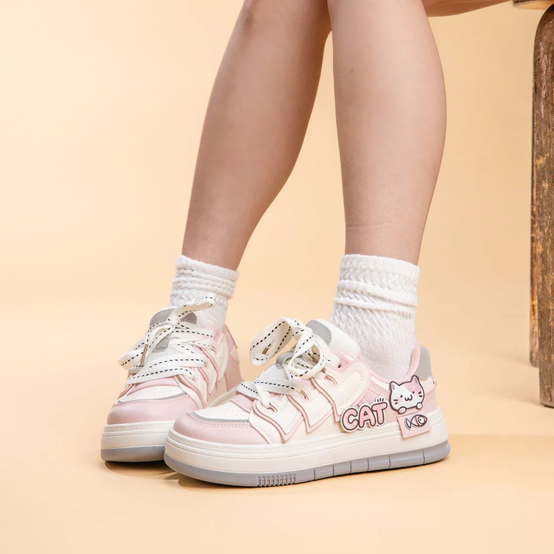Ultra Hungry Kitty Cat Casual Chunky Shoes - Unisex - Image 8