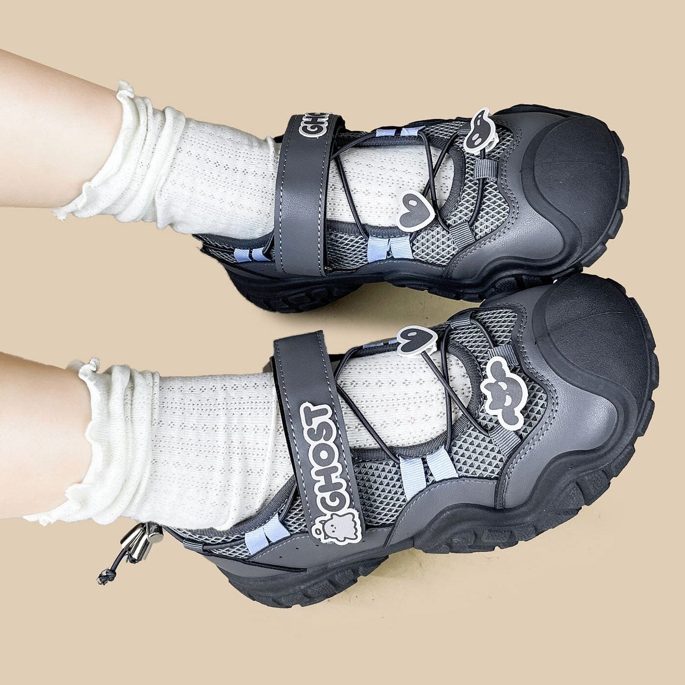 Ghost Charm Mary Jane Chunky Sneakers - Women's - Image 10
