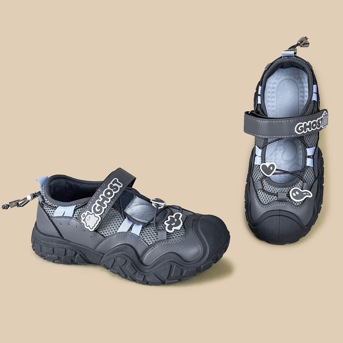 Ghost Charm Mary Jane Chunky Sneakers - Women's - Image 5