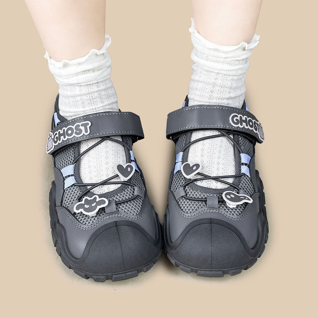 Ghost Charm Mary Jane Chunky Sneakers - Women's - Image 7