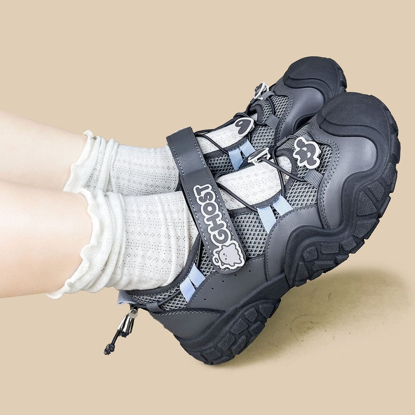 Ghost Charm Mary Jane Chunky Sneakers - Women's - Image 8