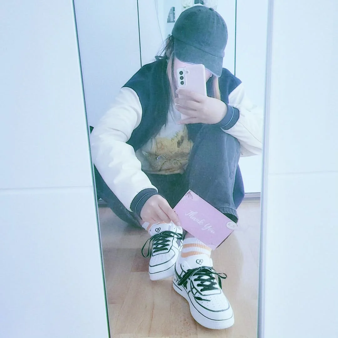 Hand Painted Kawaii Cat Casual White Shoes - Unisex - Image 11