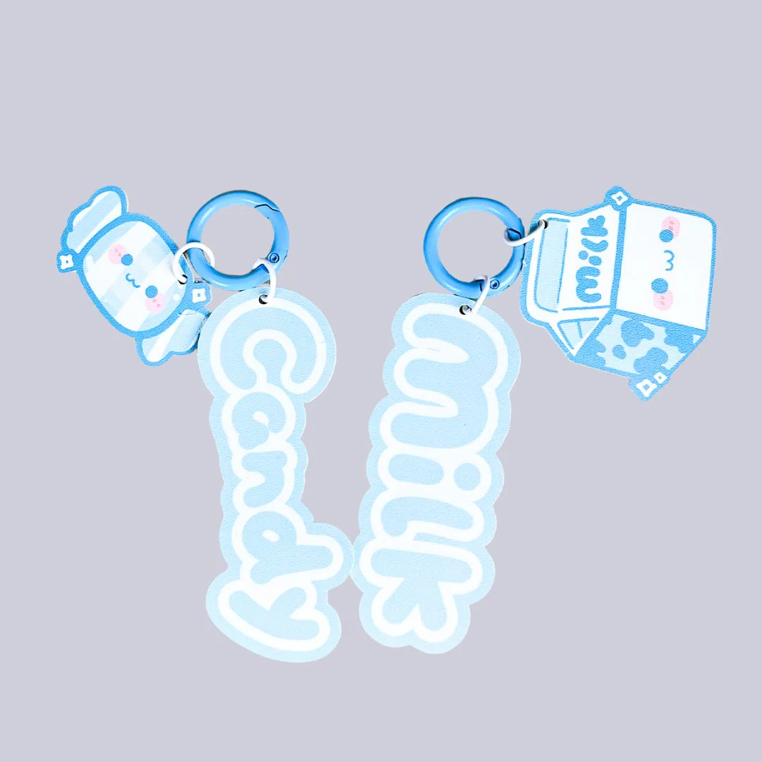 Kawaii Candy & Milk Blue Shoe Charms Set