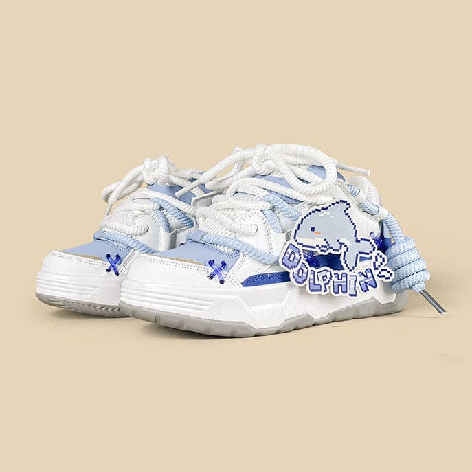 Kawaii Dolphin Dream Chunky Sneakers - Unisex - Image 2