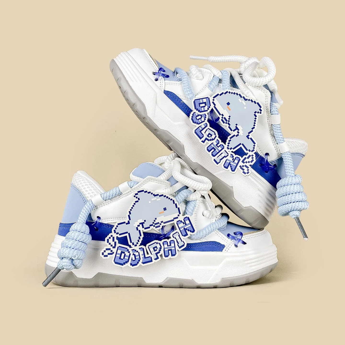 Kawaii Dolphin Dream Chunky Sneakers - Unisex - Image 6