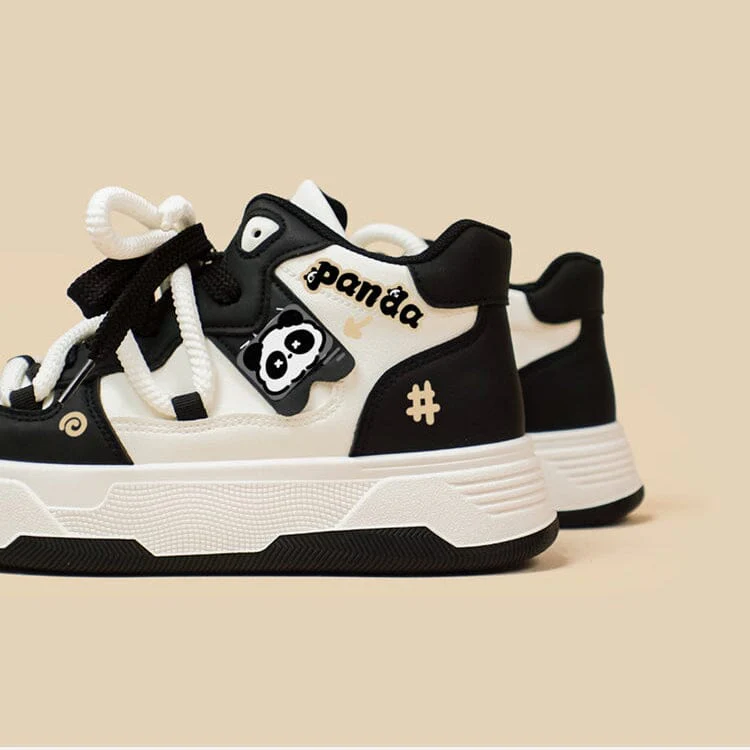 Kawaii Panda Chunky Mid Top Shoes - Women's - Image 8