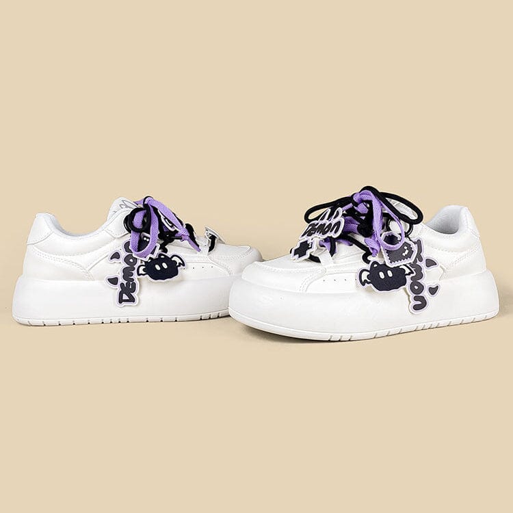 Kawaii Purple Demon Chunky Sneakers - Women's - Image 2