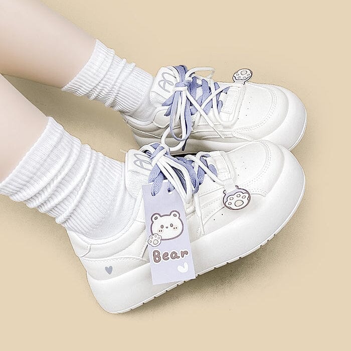 Lavender Bear Charm Chunky Sneakers - Women's - Image 10