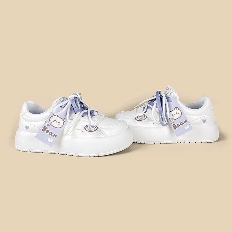 Lavender Bear Charm Chunky Sneakers - Women's - Image 5