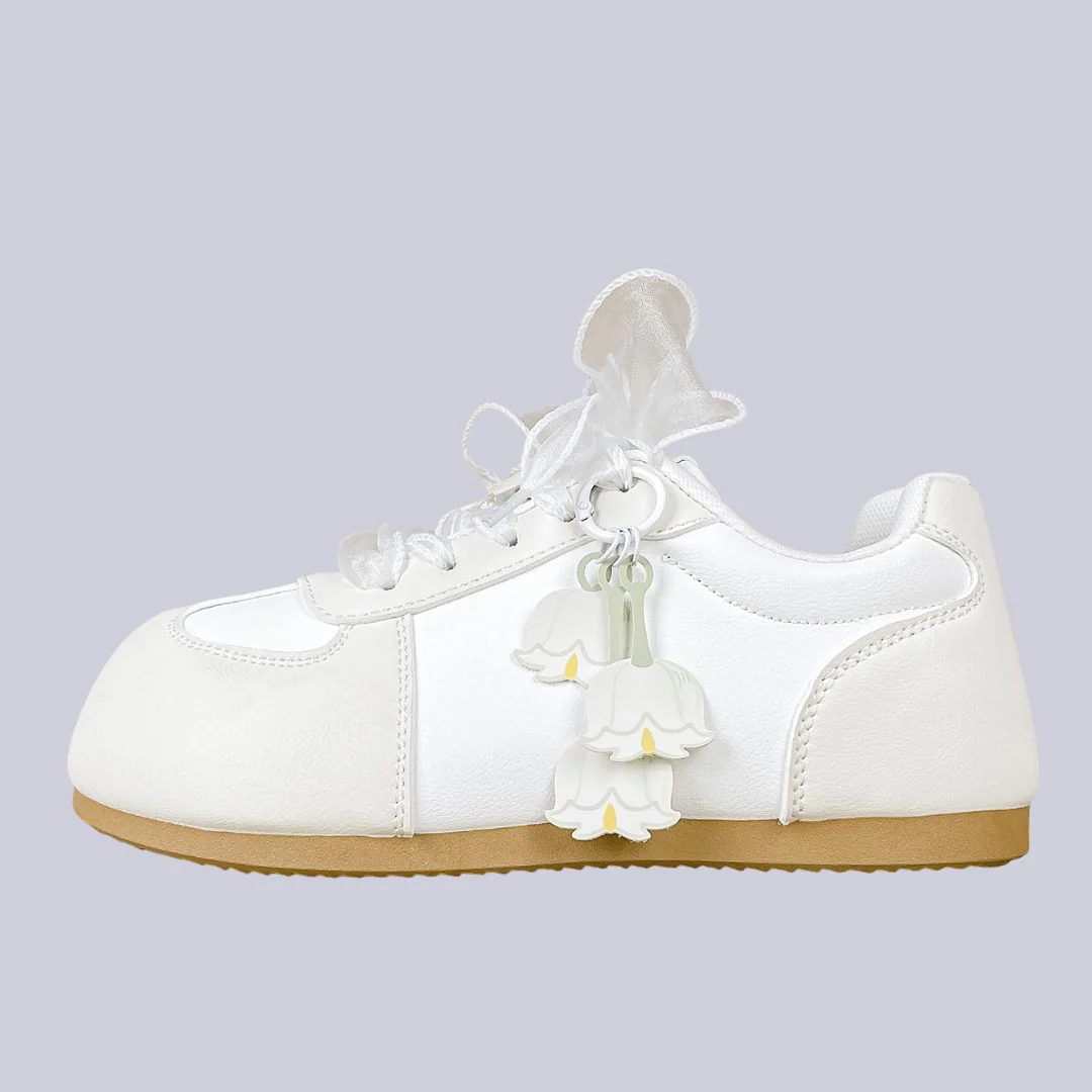 Lily of the Valley Kawaii Casual Sneakers – Women’s