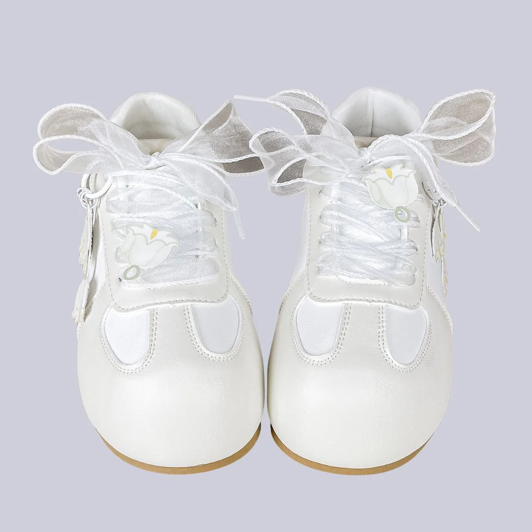 Lily of the Valley Kawaii Casual Sneakers – Women’s - Image 2