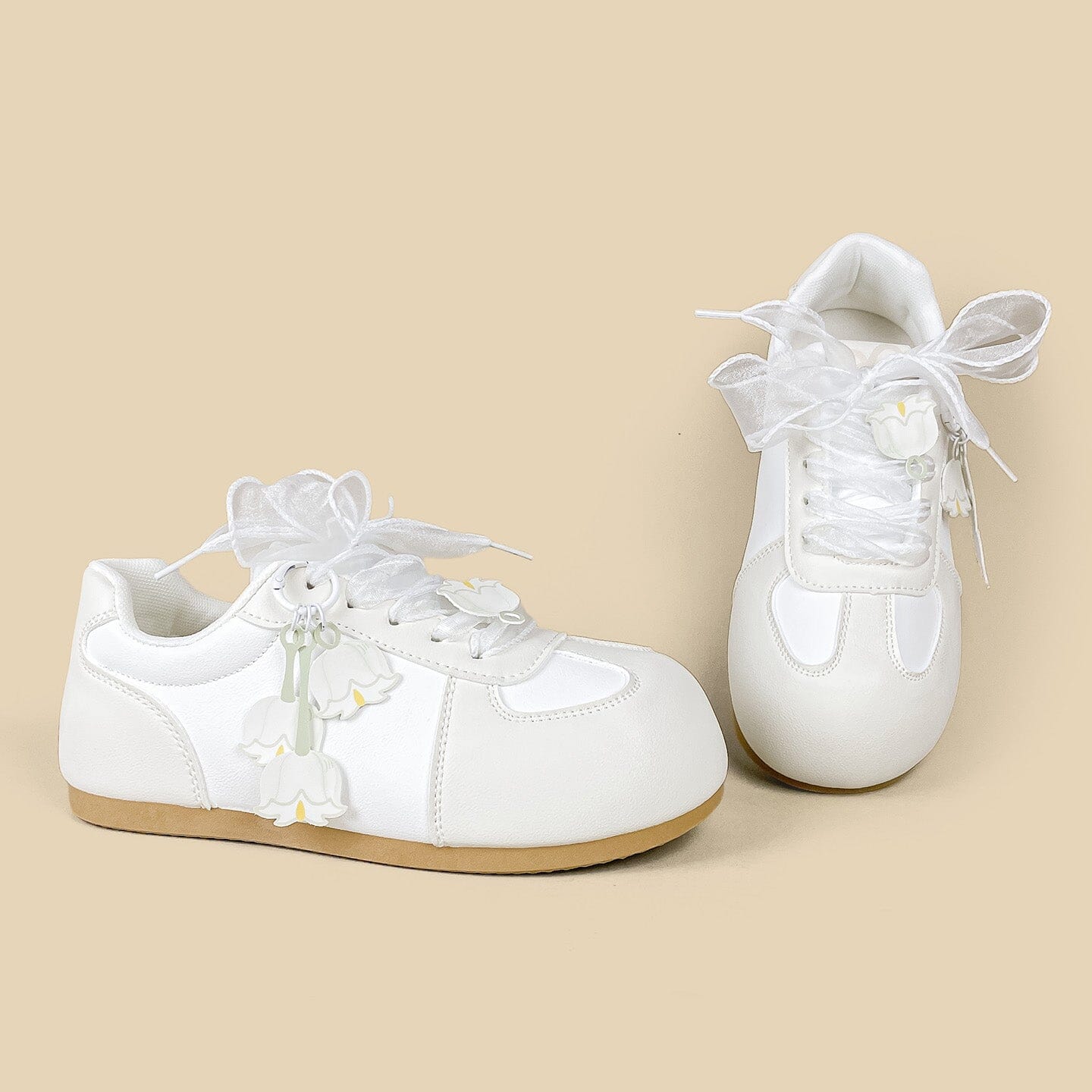 Lily of the Valley Kawaii Casual Sneakers – Women’s - Image 3