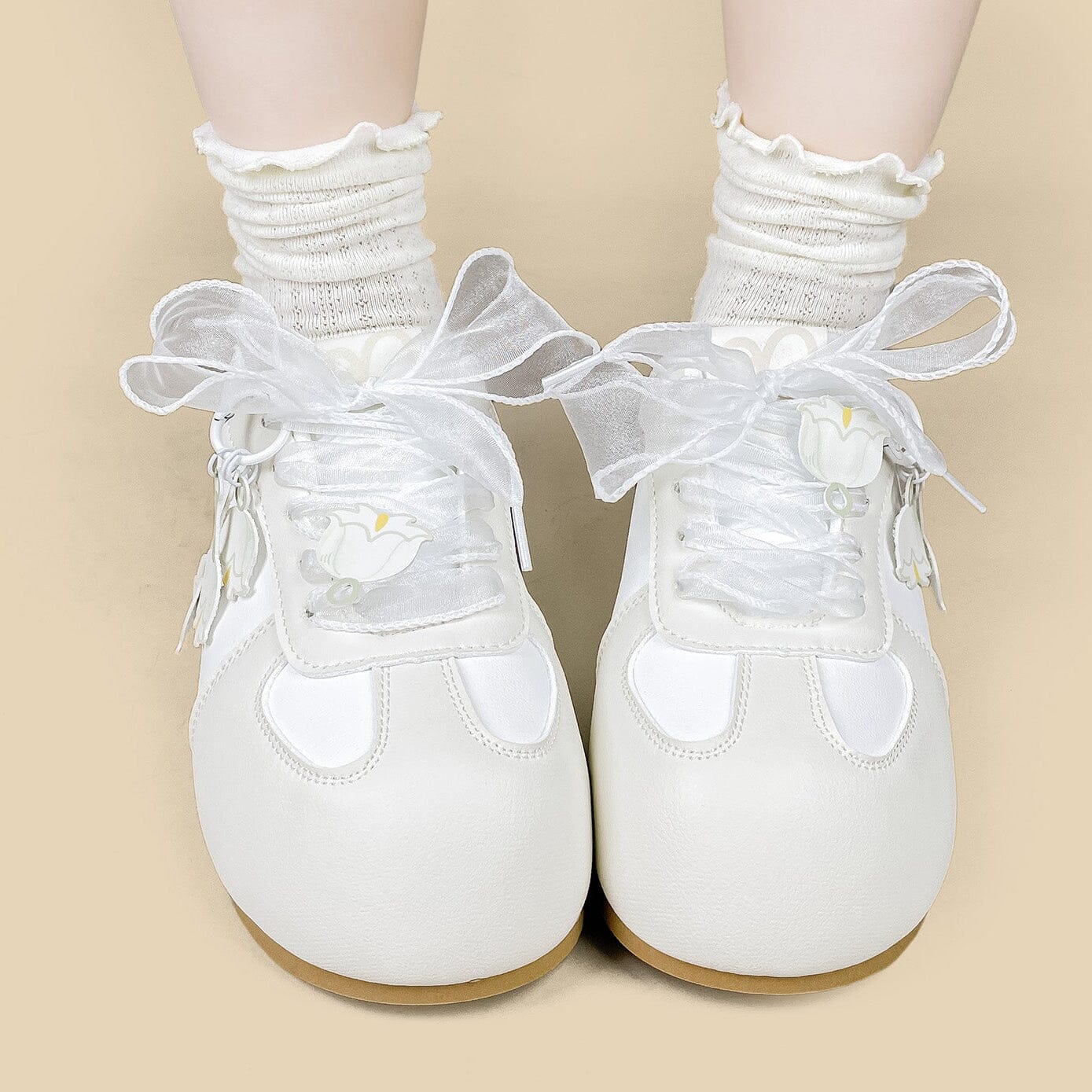 Lily of the Valley Kawaii Casual Sneakers – Women’s - Image 5