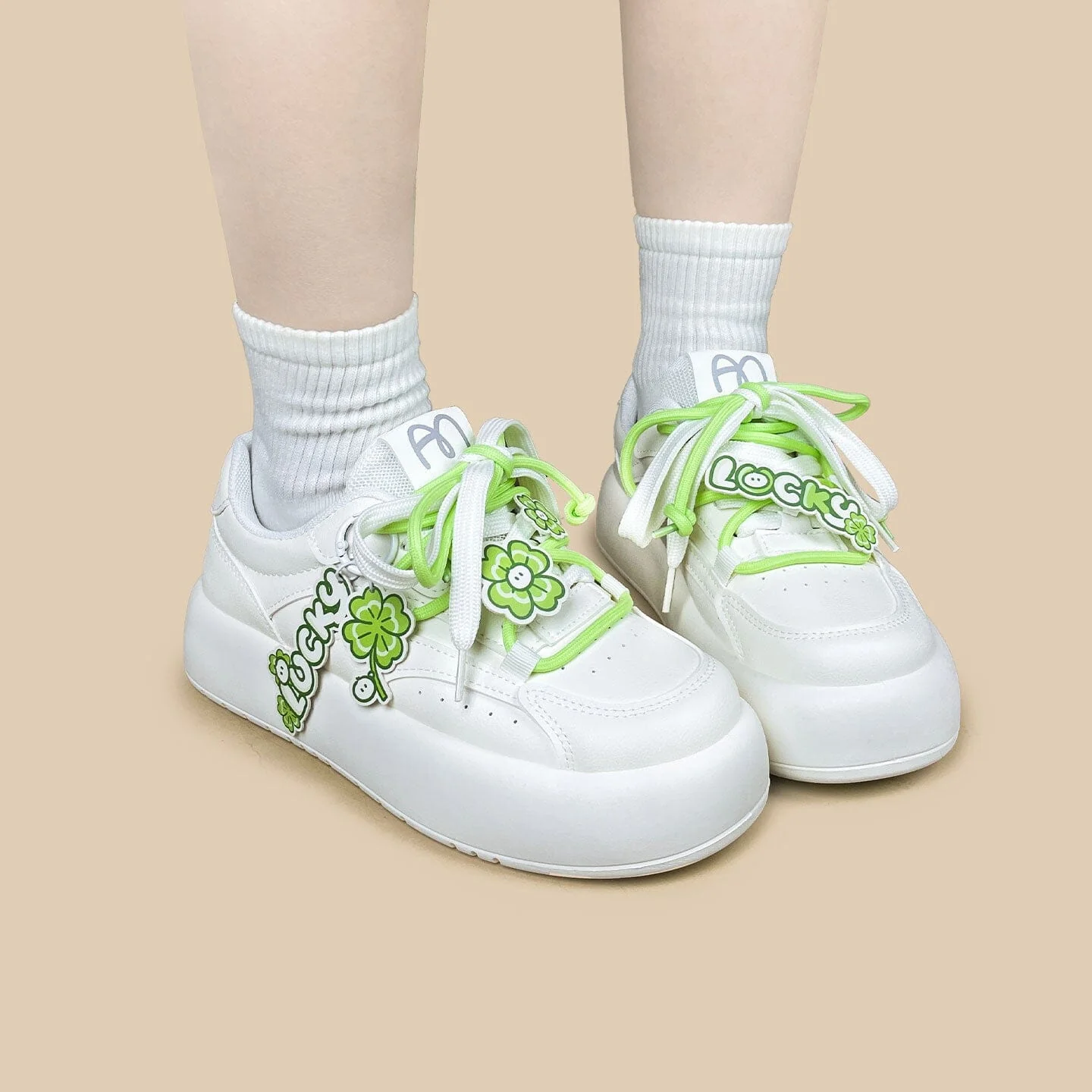 Lucky Clover Charms Chunky Sneakers - Women's - Image 3