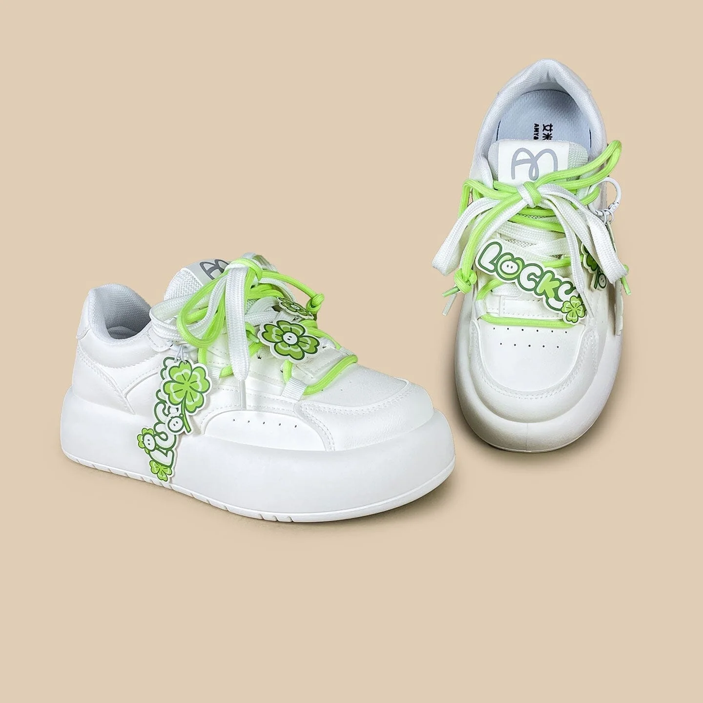 Lucky Clover Charms Chunky Sneakers - Women's - Image 7