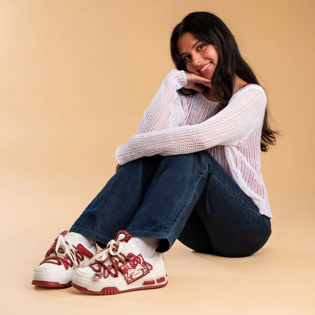 Lunar New Year Chubby Kitty Chunky Casual Sneakers - Unisex - Image 10