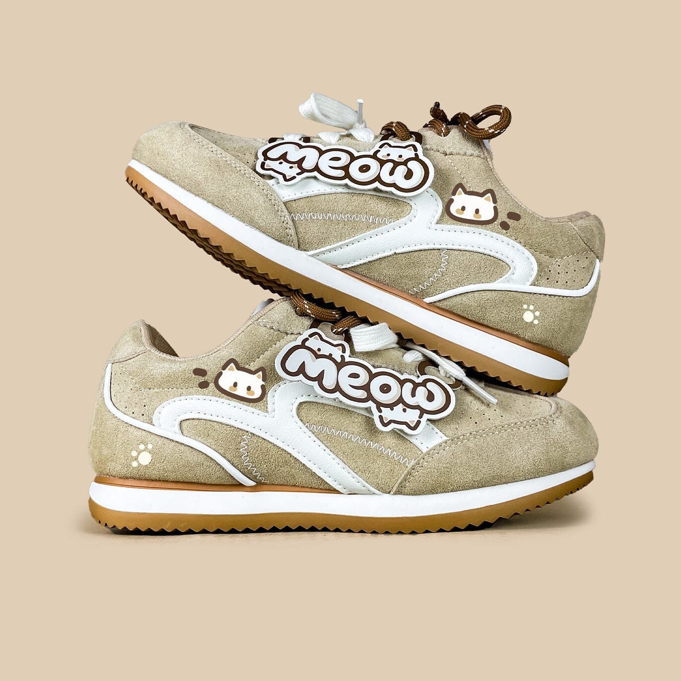 Meow Suede Retro Runner Sneakers – Women's - Image 2