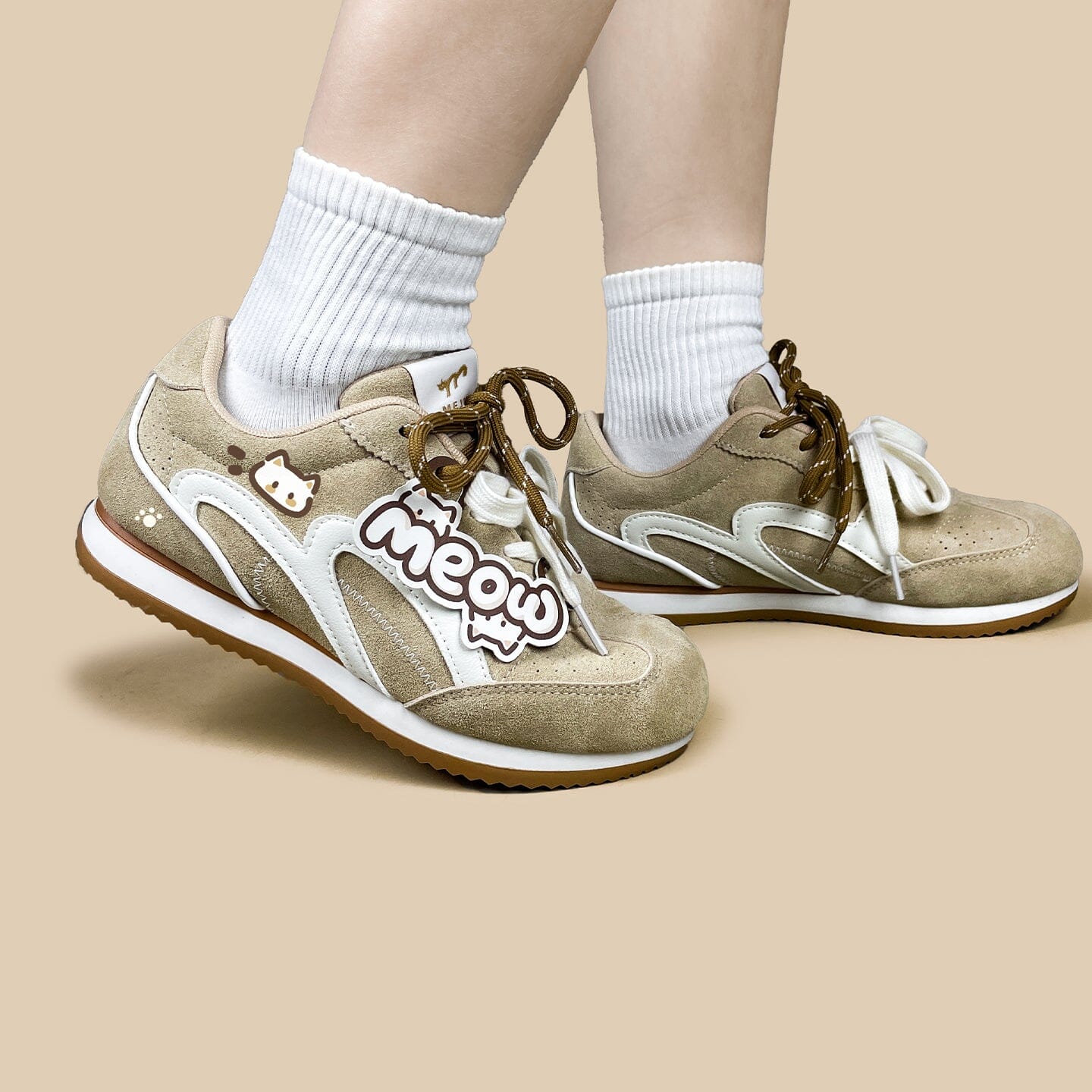 Meow Suede Retro Runner Sneakers – Women's - Image 7