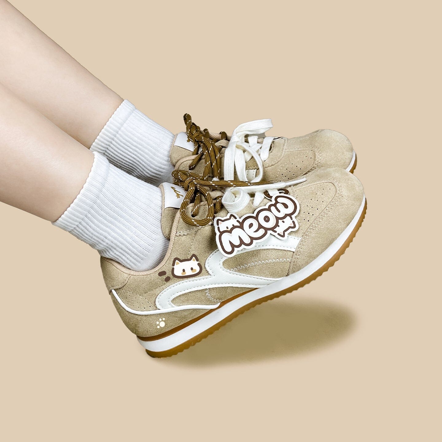 Meow Suede Retro Runner Sneakers – Women's - Image 8