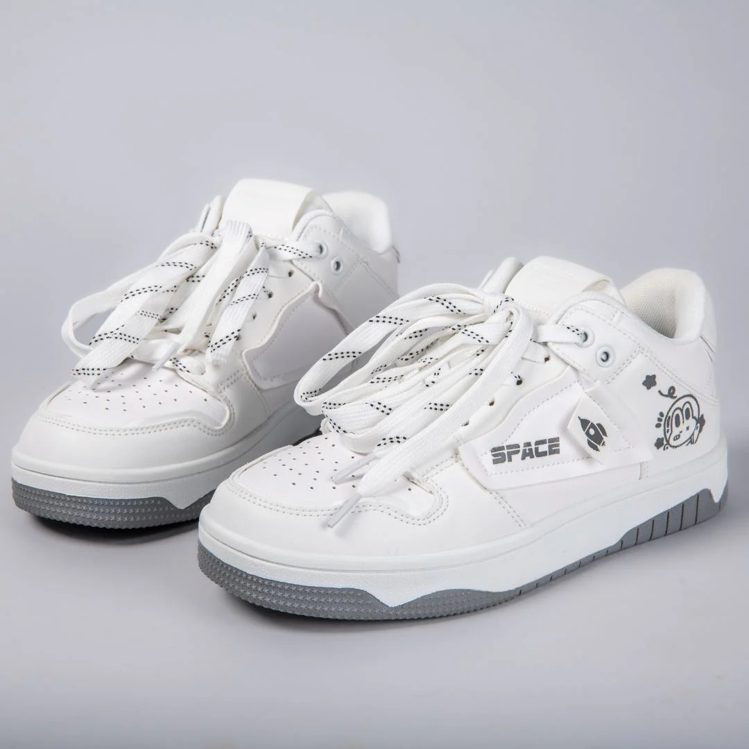Out in Space Bunny Casual Sneakers - Unisex - Image 4