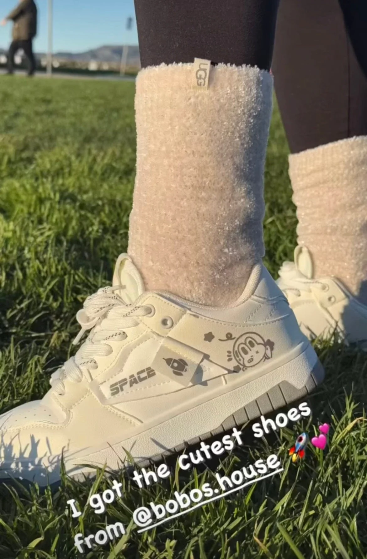Out in Space Bunny Casual Sneakers - Unisex - Image 6