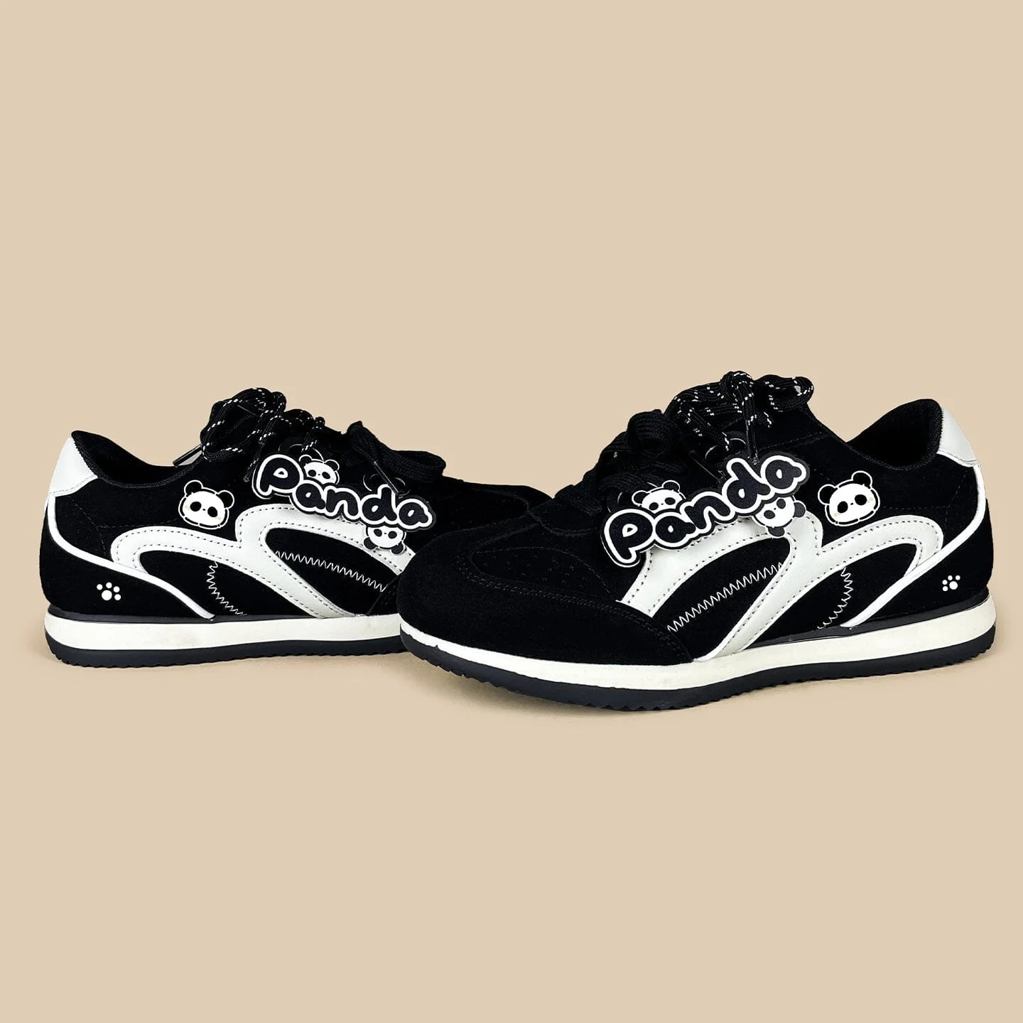 Panda Suede Retro Runner Sneakers – Women's - Image 4