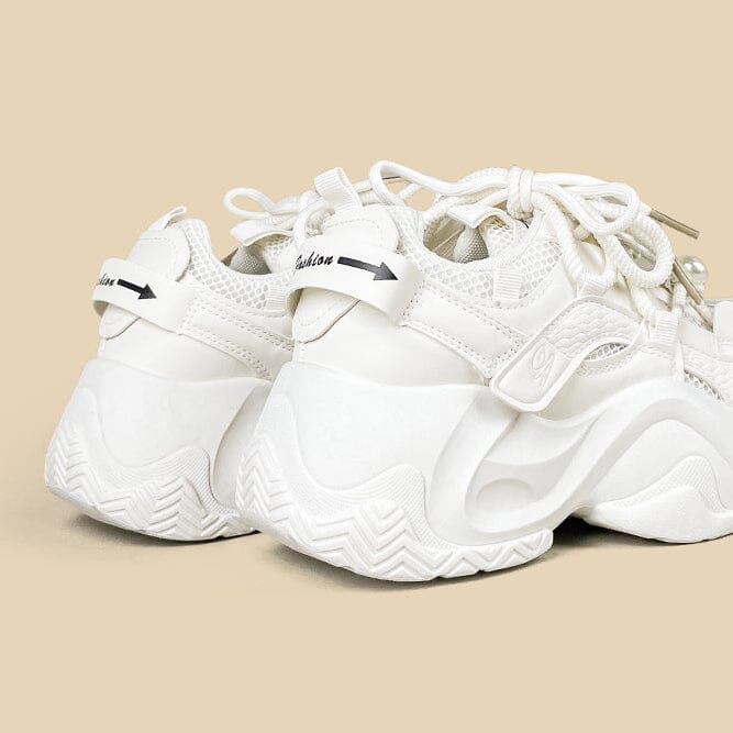 Pearl Butterfly Cloud Chunky Sneakers - Unisex - Image 9