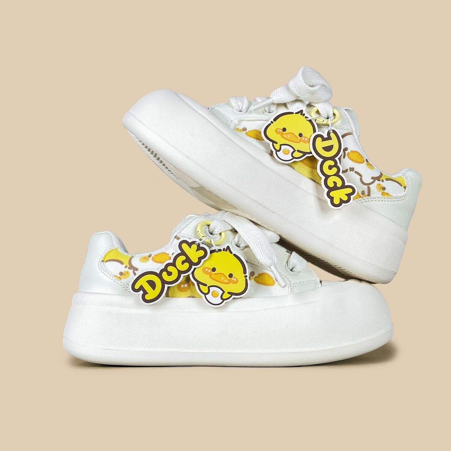 Sunny Side Duck Print Charms Chunky Sneakers - Women's - Image 4